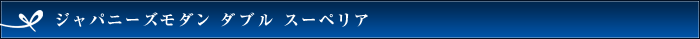 ジャパニーズモダン ダブル スーペリア